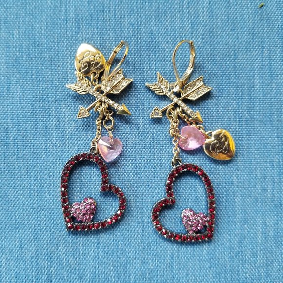 Betsey Johnson Necklace, Earrings, Bracelet "LOVE" Collection - NWOT - Picture 13 of 16